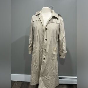 Vintage John Weitz Trench Coat with‎ Removable Pile Lining